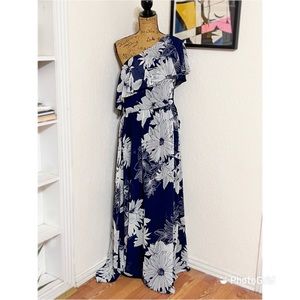 Vince Camuto One Shoulder Maxi Dress